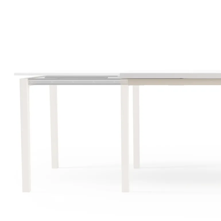 Toy bois Table de cuisine en verre avec rallonge