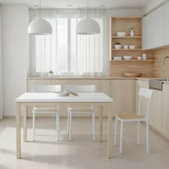 Toy bois Table de cuisine en céramique avec rallonge