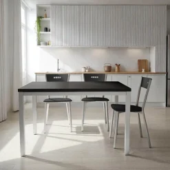 Toy métal Table de cuisine en céramique avec rallonge hauteur 75 cm