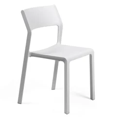 Trill bistrot Chaise moderne en polypropylène empilable