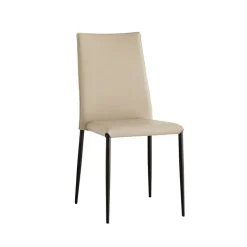 Trix Chaise italienne contemporaine en synthétique rembourrée