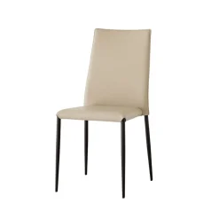 Trix Chaise italienne contemporaine en synthétique rembourrée