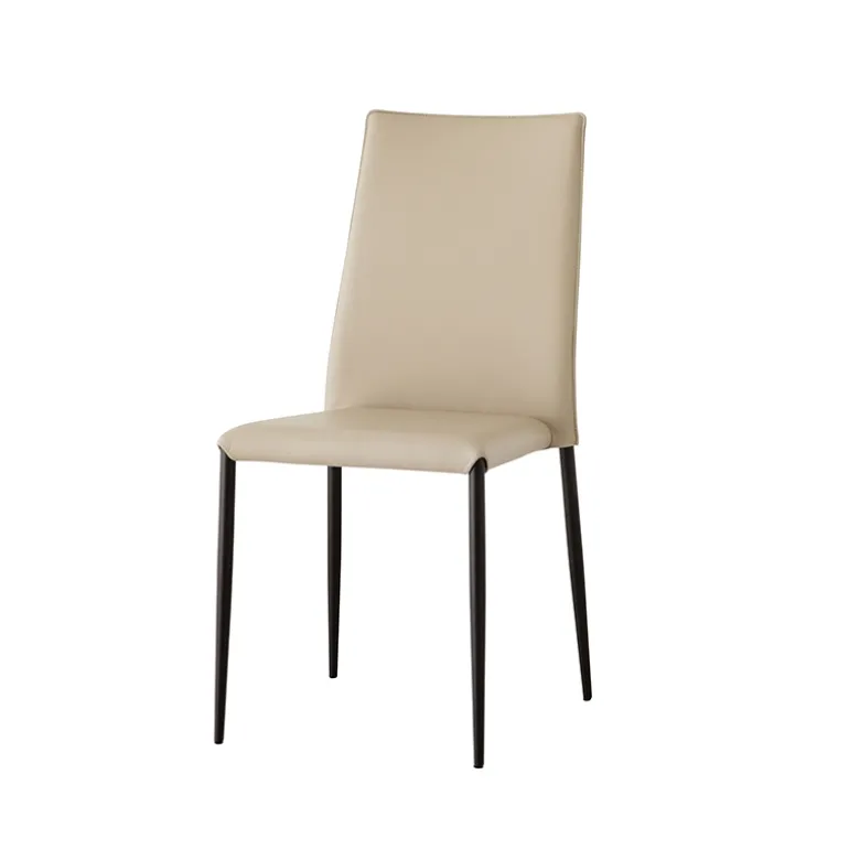 Trix Chaise italienne contemporaine en synthétique rembourrée