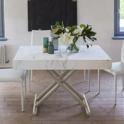 Ulisse Table relevable en mélaminé avec allonges