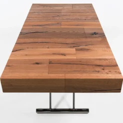 Ulisse Table relevable extensible pour petit espace en bois