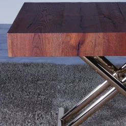 Ulisse Table relevable extensible pour petit espace en bois