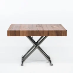 Ulisse Table relevable extensible pour petit espace en bois