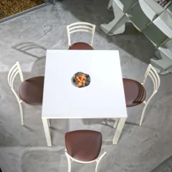 Urane Carrier® Chaise contemporaine en métal et synthétique fabrication française