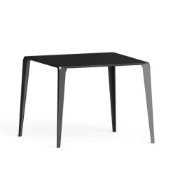 Valence Carrier® Table snack industrielle carrée pour jardin en métal