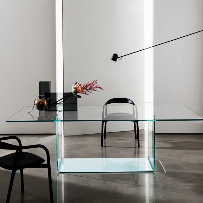 Valencia Sovet® Table de salle à manger design en verre