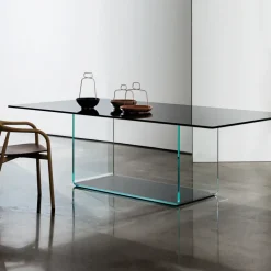 Valencia Sovet® Table de salle à manger design en verre