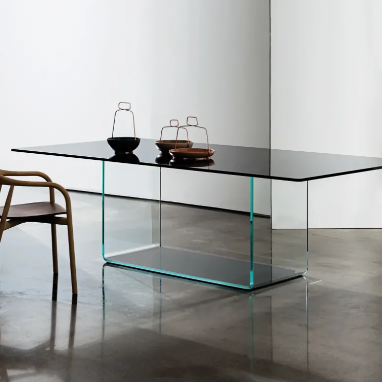 Valencia Sovet® Table de salle à manger design en verre
