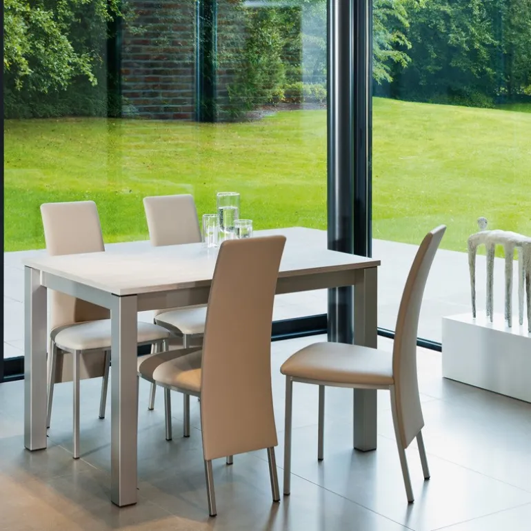 Valencia Table de cuisine rectangulaire avec allonge