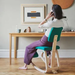 Variable plus Chaise de bureau ergonomique à bascule en tissu