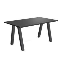 Veneto Table moderne rectangulaire en stratifié avec pieds obliques