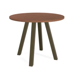 Veneto Table snack ronde de cuisine en stratifié