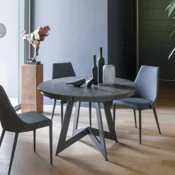 Venus Table design ronde extensible en céramique