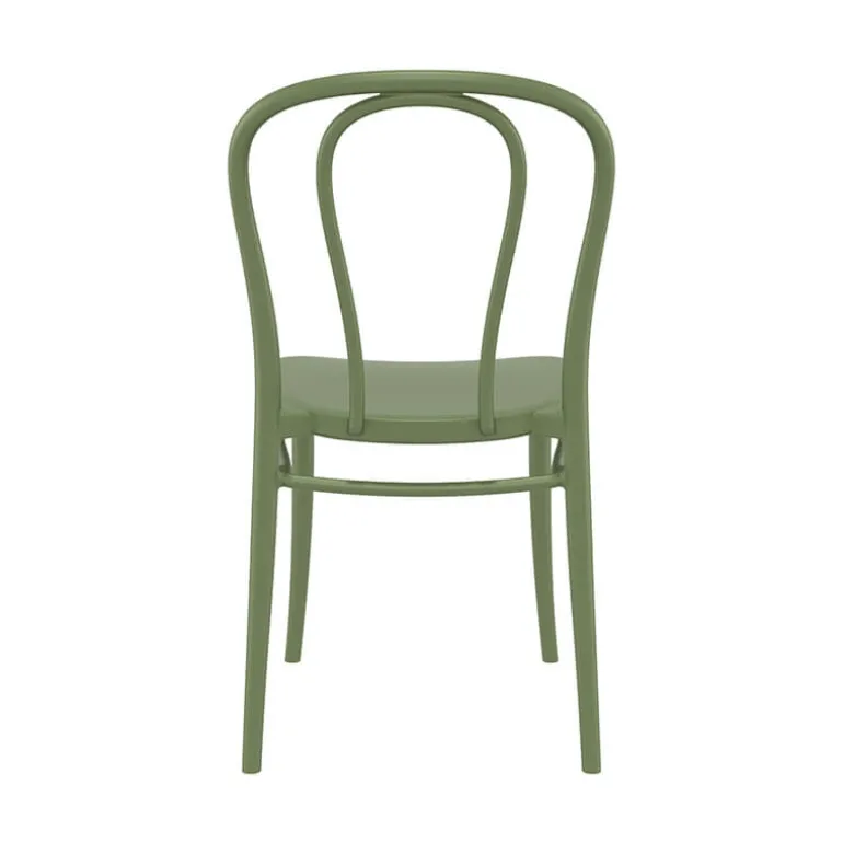 Victor Chaise de jardin bistrot empilable en polypropylène