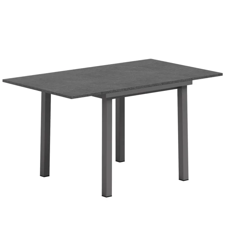 Vienna Table de cuisine carrée extensible pieds en métal