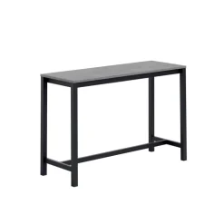 Vienna Table haute de cuisine hauteur 90 cm en stratifié et métal