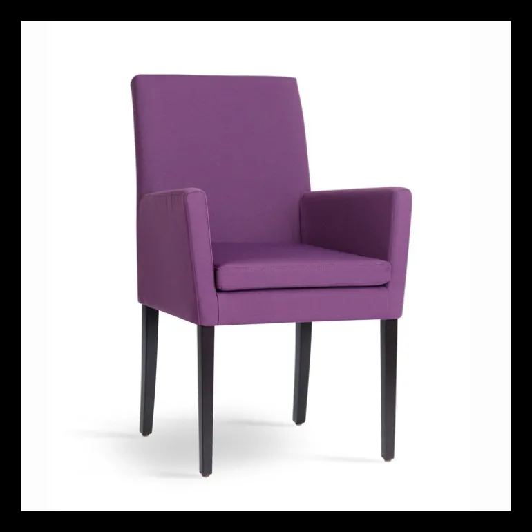 Vigo Mobitec® Fauteuil de salon en bois et tissu