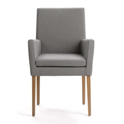 Vigo Mobitec® Fauteuil de salon en bois et tissu