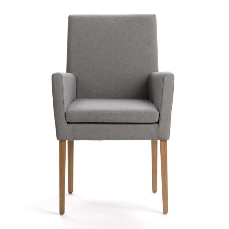 Vigo Mobitec® Fauteuil de salon en bois et tissu