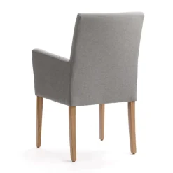 Vigo Mobitec® Fauteuil de salon en bois et tissu