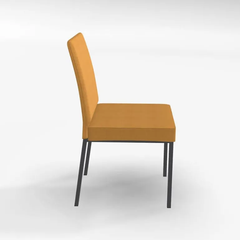 Villa Chaise rembourrée en métal et tissu style contemporain