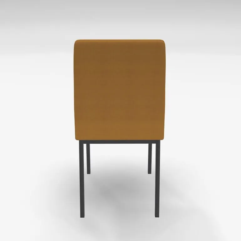 Villa Chaise rembourrée en métal et tissu style contemporain