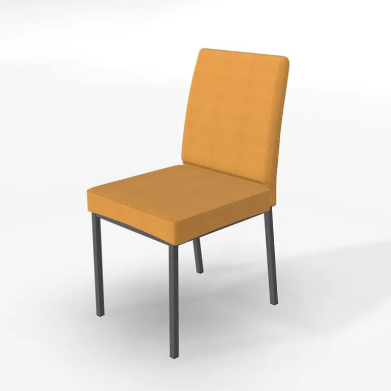 Villa Chaise rembourrée en métal et tissu style contemporain