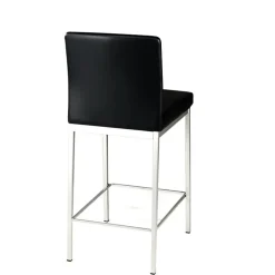 Villa Tabouret snack rembourré en simili et métal