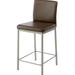 Villa Tabouret snack rembourré en simili et métal