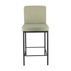 Villa Tabouret snack tissu avec pieds en métal