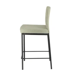 Villa Tabouret snack tissu avec pieds en métal