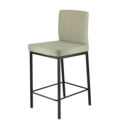 Villa Tabouret snack tissu avec pieds en métal