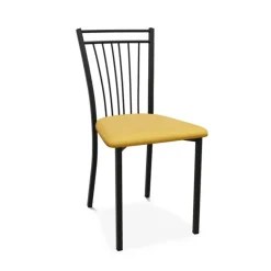 Viva Chaise contemporaine en métal et en tissu fabriquée en Belgique