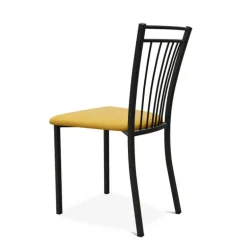 Viva Chaise contemporaine en métal et en tissu fabriquée en Belgique