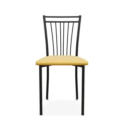 Viva Chaise contemporaine en métal et en tissu fabriquée en Belgique