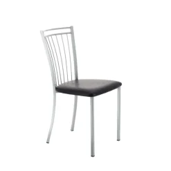 Viva Chaise de cuisine en métal et simili