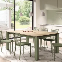 Viva Chaise de cuisine en métal et simili