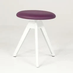 Vérone Carrier® Tabouret bas pivotant en métal et synthétique