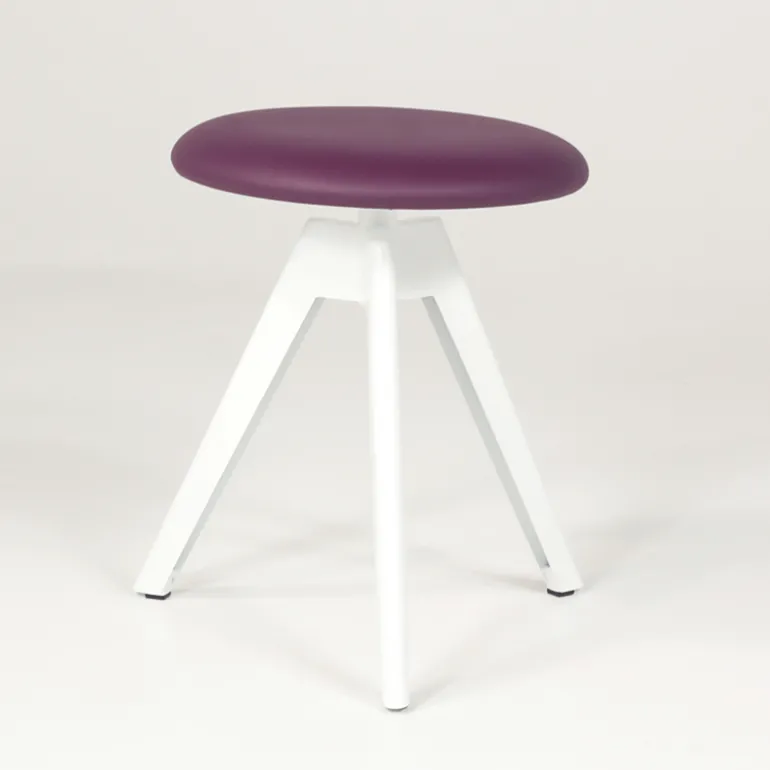 Vérone Carrier® Tabouret bas pivotant en métal et synthétique
