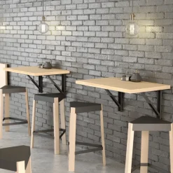 Vulcano Table murale rabattable en stratifié ou mélaminé