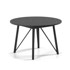 Wacko 2.0 Table ronde moderne extensible à pieds métalliques
