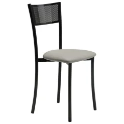 Wasabi Carrier® Chaise moderne en synthétique et métal dossier ajouré