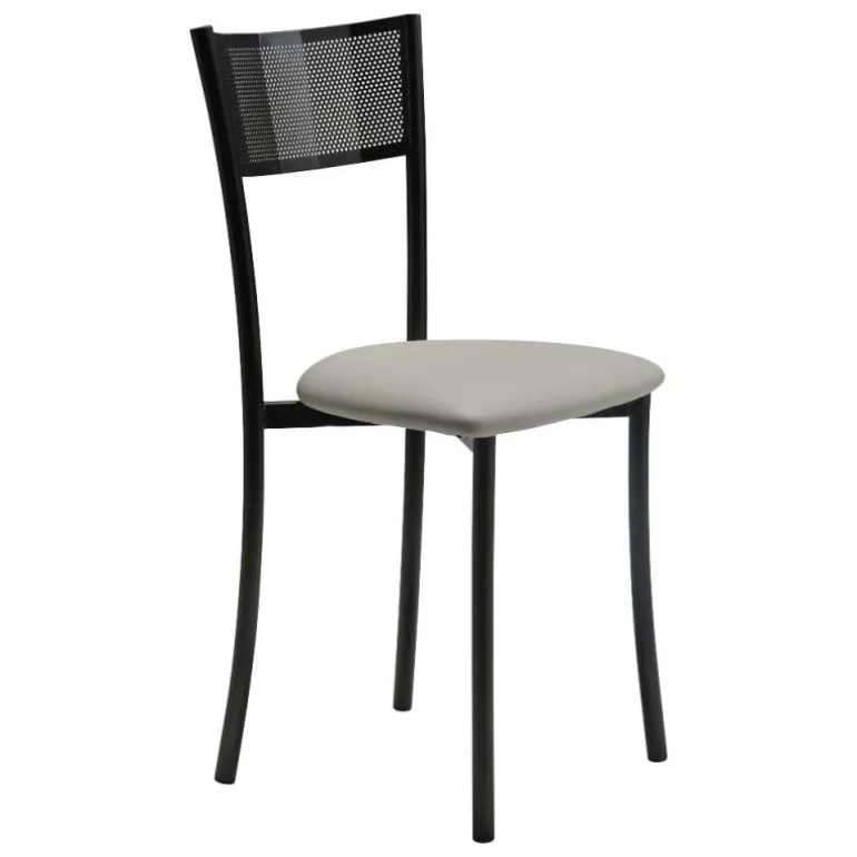 Wasabi Carrier® Chaise moderne en synthétique et métal dossier ajouré