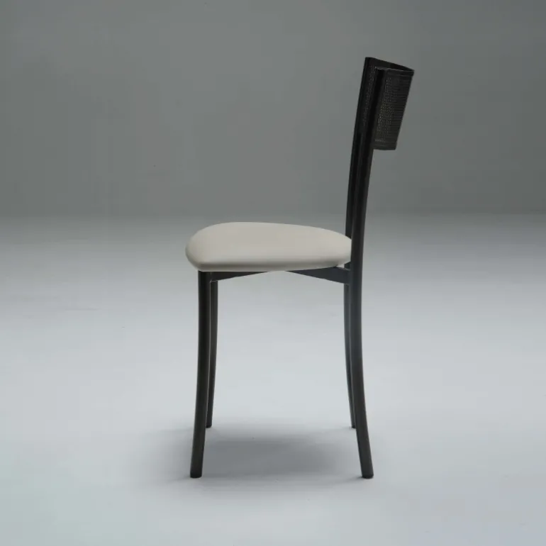 Wasabi Carrier® Chaise moderne en synthétique et métal dossier ajouré