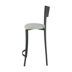 Wasabi Carrier® Tabouret haut assise en tissu et structure en métal fabrication française