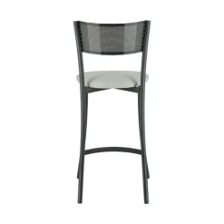 Wasabi Carrier® Tabouret haut assise en tissu et structure en métal fabrication française